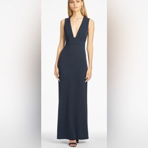NWT SACHIN & BABI Elegant Navy Blue Loretta Gown